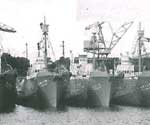 Catcher boat of Shimonoseki Port